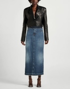 Manila Grace Womens Denim skirt in Blue