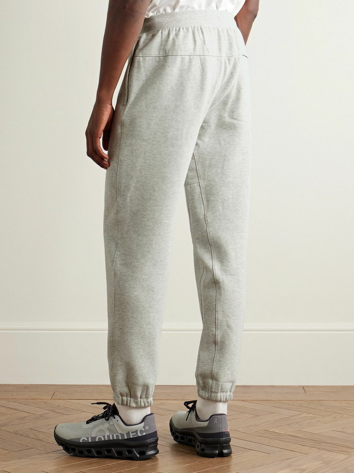Lululemon - Steady State Tapered Cotton-Blend Jersey Sweatpants - Gray