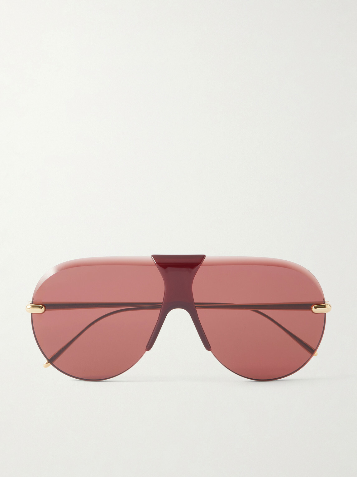 LOEWE - Aviator-style gold-tone and tortoiseshell acetate sunglasses