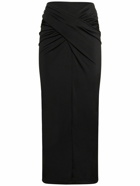 16ARLINGTON - Berretta Draped Jersey Midi Skirt