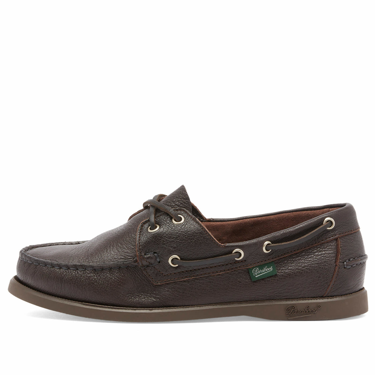 Paraboot Women's Barth Leather Boat Shoe in Brown