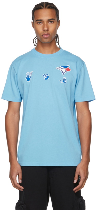 Photo: Off-White Blue MLB Edition Toronto Blue Jays T-Shirt