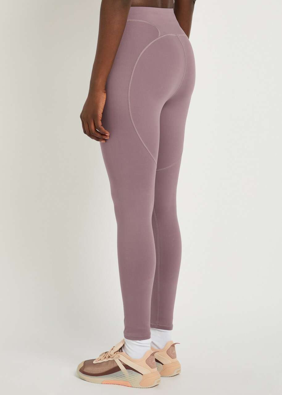 Adidas X Stella Mccartney 7/8 Stretch-jersey Cropped Leggings Purple