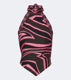Pucci Labirinto silk twill scarf top