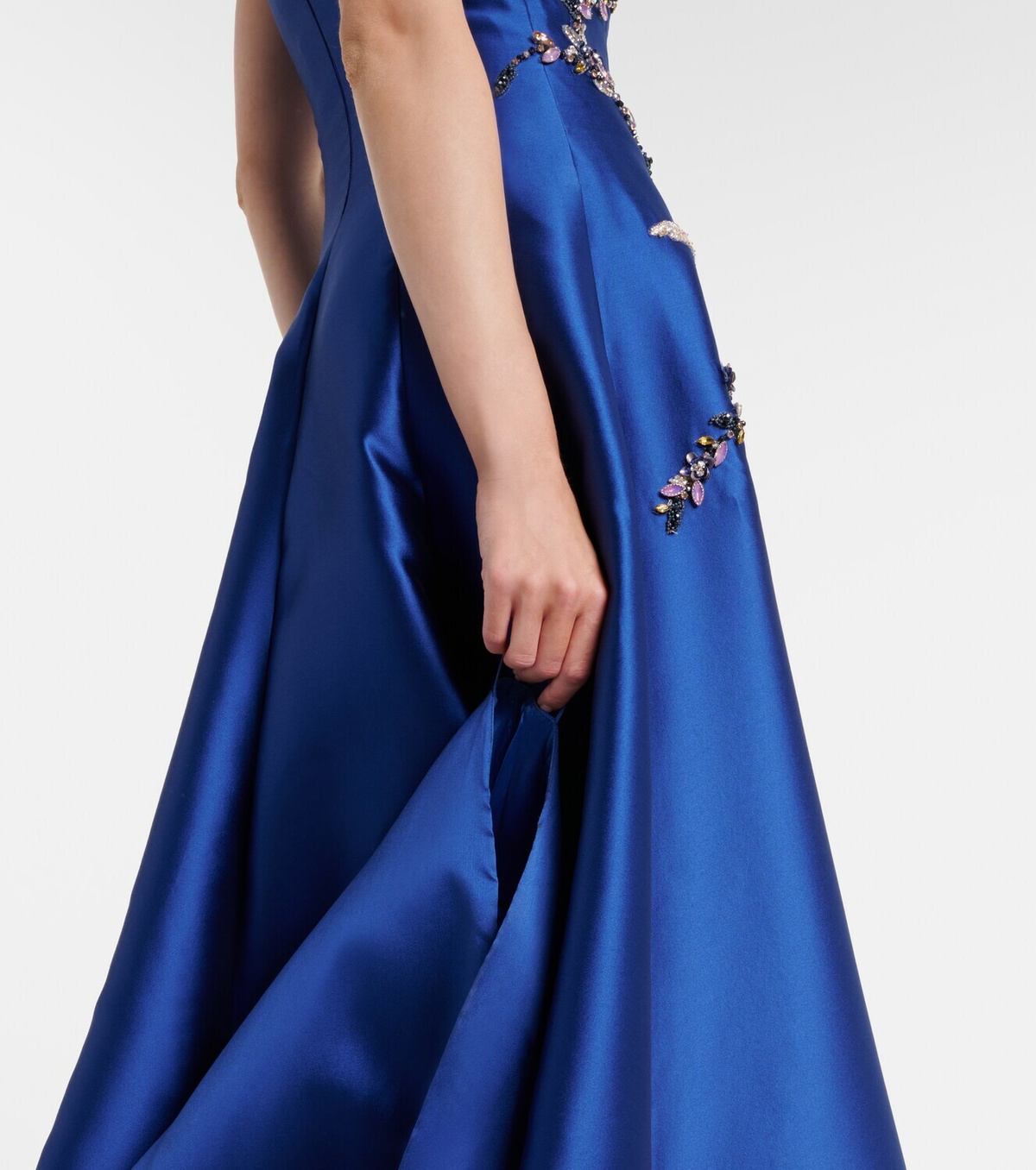 Costarellos Mavia embellished bustier gown