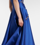Costarellos Mavia embellished bustier gown