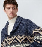 Brunello Cucinelli Patterned ribbed-knit cashmere cardigan