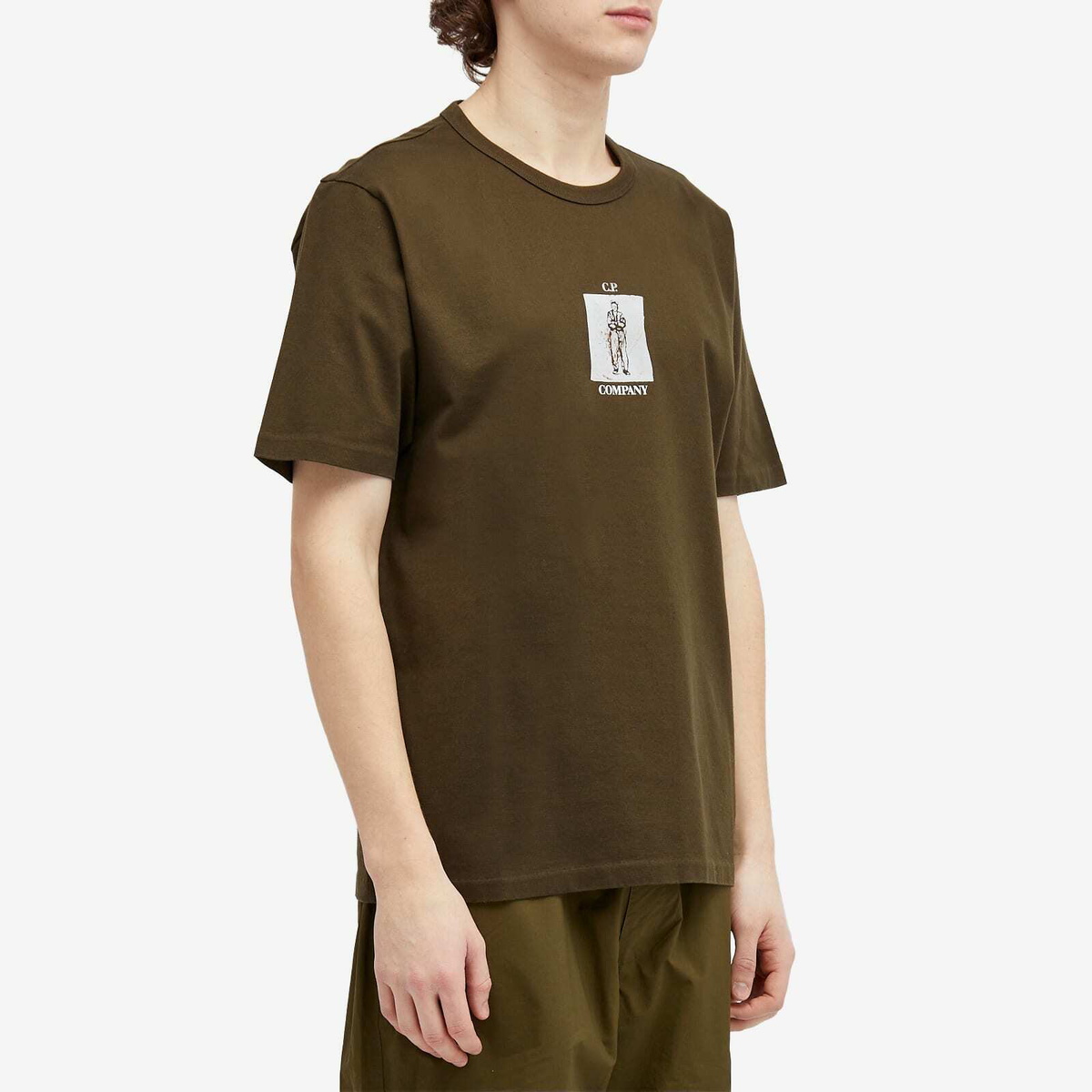 CP COMPANY｜ (30/2 Mercerized Jersey Twisted Typographic Palace x C.P. Company Mercerized Jersey 30/2 Twisted T-Shirt