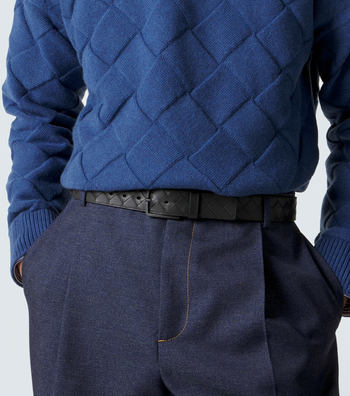 Bottega Veneta Intrecciato leather belt