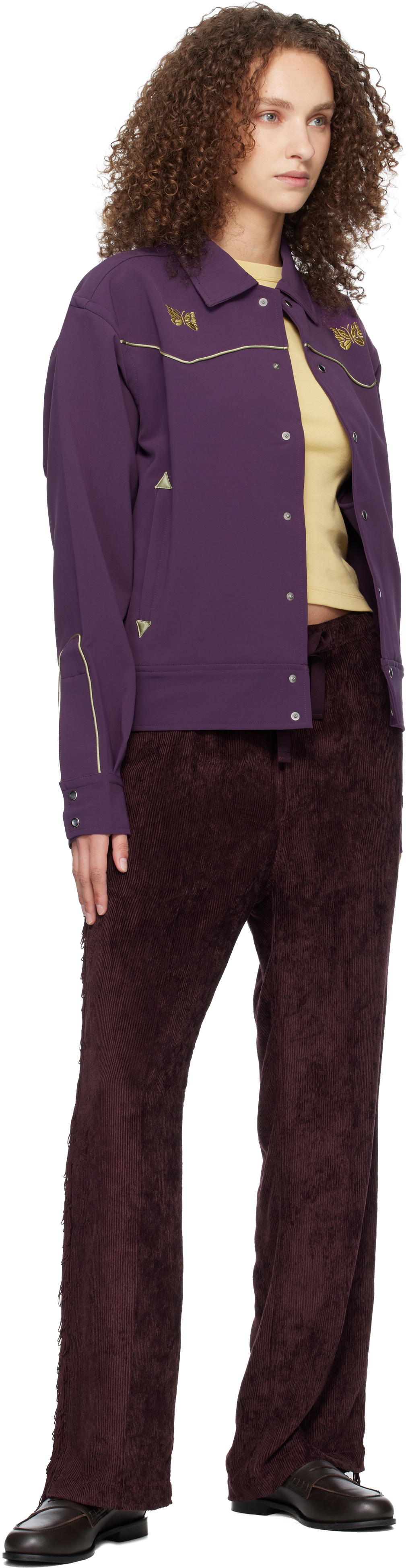 NEEDLES Purple Piping Cowboy Jacket