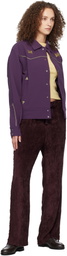 NEEDLES Purple Piping Cowboy Jacket