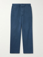 Remi Relief - Straight-Leg Cotton-Twill Trousers - Blue