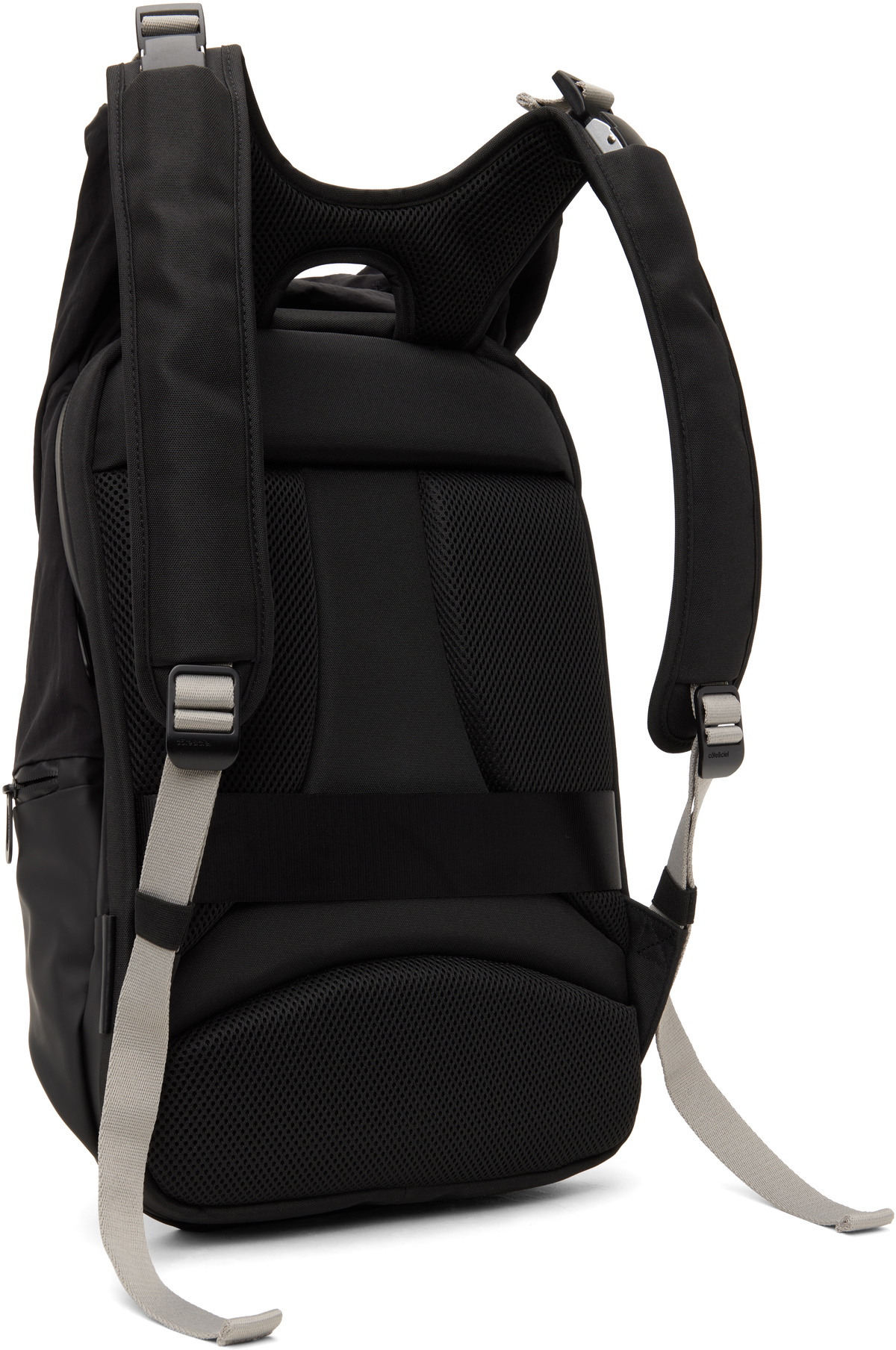 Côte&Ciel Black Nile S Smooth Colour Accent Backpack