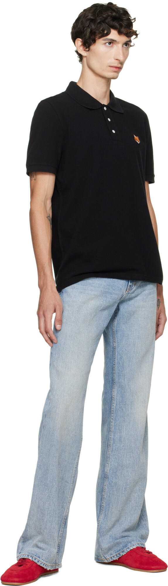 Maison Kitsuné Black Fox Head Regular Polo