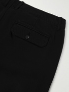 Mr P. - Edward Straight-Leg Cotton-Twill Cargo Trousers - Black