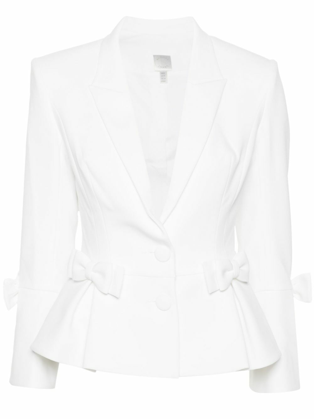 Huishan Zhang White Sanna Silk Blazer