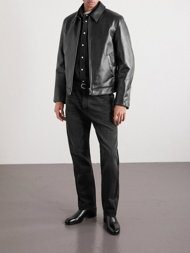 Photo: Givenchy - Padded Leather Jacket - Black