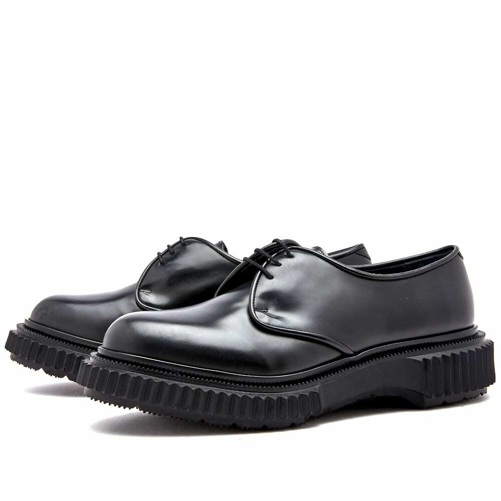 ADIEU Paris Type 190 ダービー Adieu Men's Type 190 Chunky Sole Derby Shoe in Black Adieu