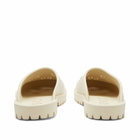 Gucci Men's Ella Embossed GG Trek Slide in White