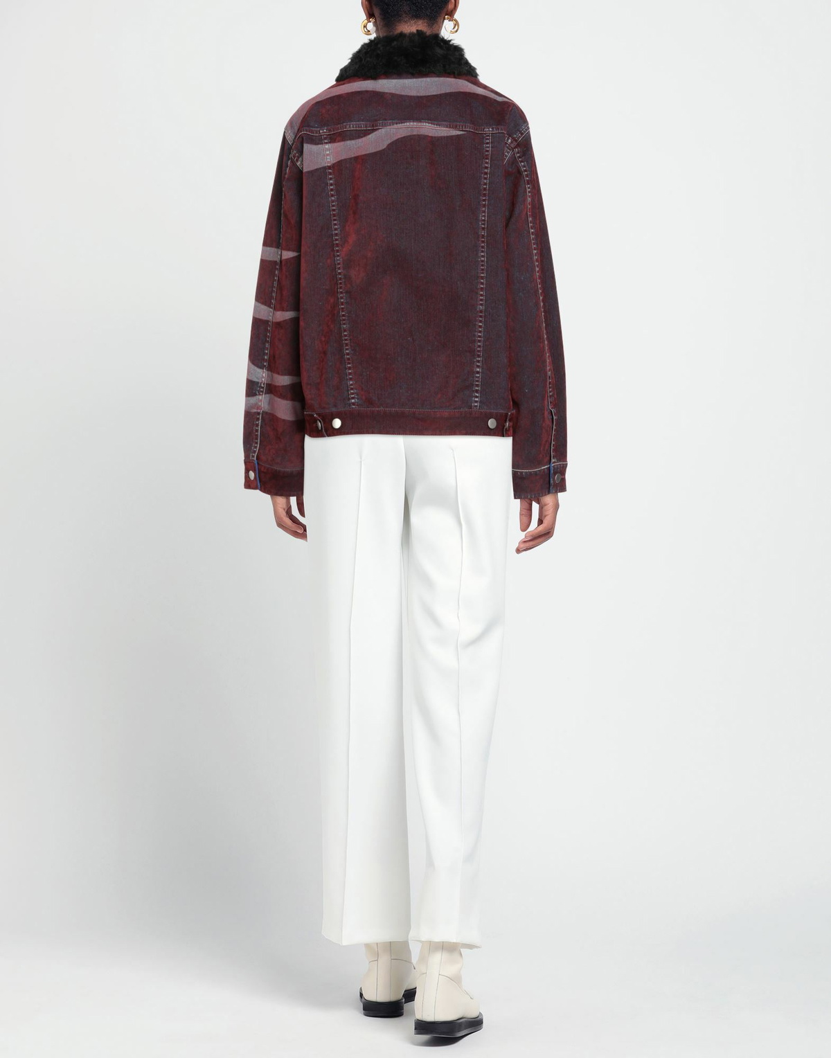 Koché Womens Denim outerwear Garnet