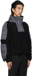 GmbH Black & Grey Paneled Mathis Zip-Up Jacket