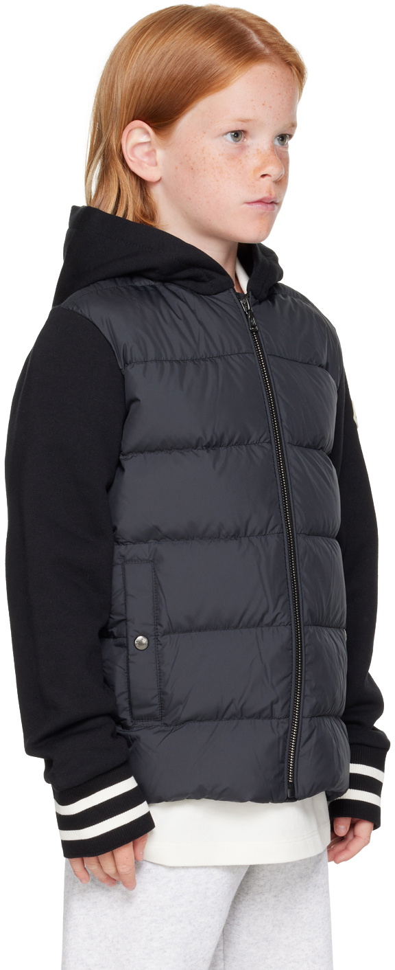Moncler Enfant Kids Zip Up Cardigan in Navy