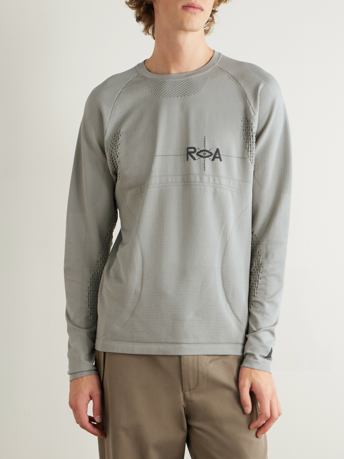 ROA - Logo-Embroidered SENSIL® Breeze T-Shirt - Green