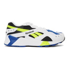 Reebok Classics White and Yellow Aztrek Sneakers