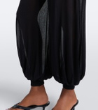 Simkhai Flora sheer knit balloon pants