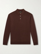 Beams Plus - Knitted Polo Shirt - Brown