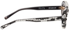 Doublet Black 817 Blanc LNT Edition Decorated Flame Sunglasses