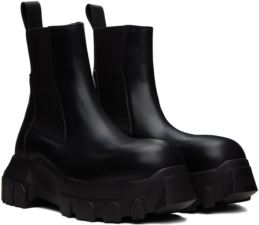 Rick Owens Black Beatle Bozo Tractor Boots Rick Owens