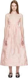 Cecilie Bahnsen Pink CBalena Midi Dress