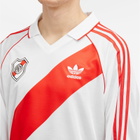 Adidas Men's River Plate 94' Jersey Top in White/Red