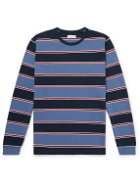 Pop Trading Company - Logo-Print Striped Cotton-Jersey T-Shirt - Multi