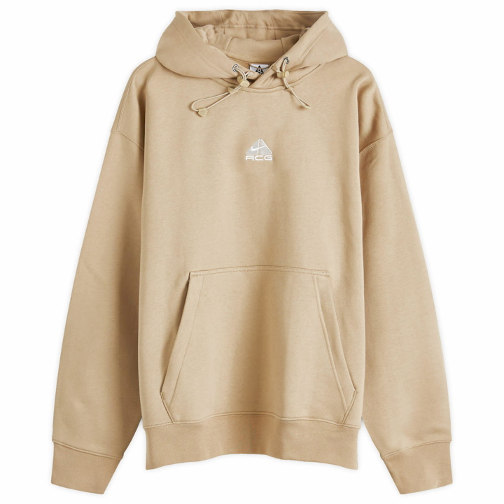 Photo: Nike Men's ACG TF Fleece Pullover Hoodie in Khaki