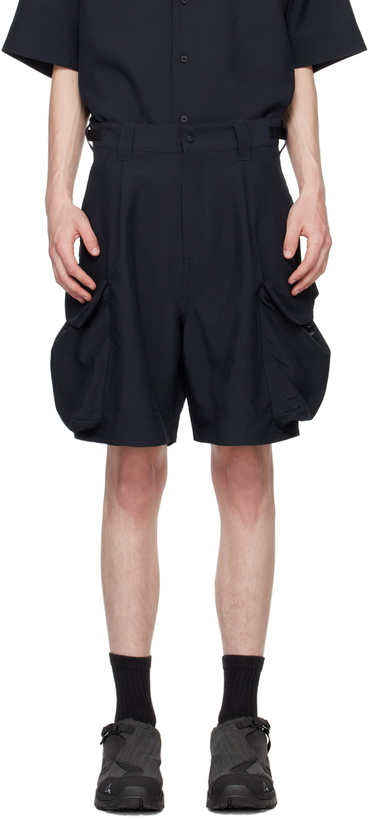 Photo: meanswhile Navy Luggage Shorts