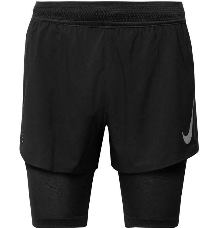 Photo: Nike Running - Aeroswift 2-in-1 Shorts - Men - Black