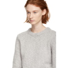 Chloe Grey Fluffy Crewneck Sweater