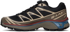 Salomon Black & Beige XT-6 Sneakers