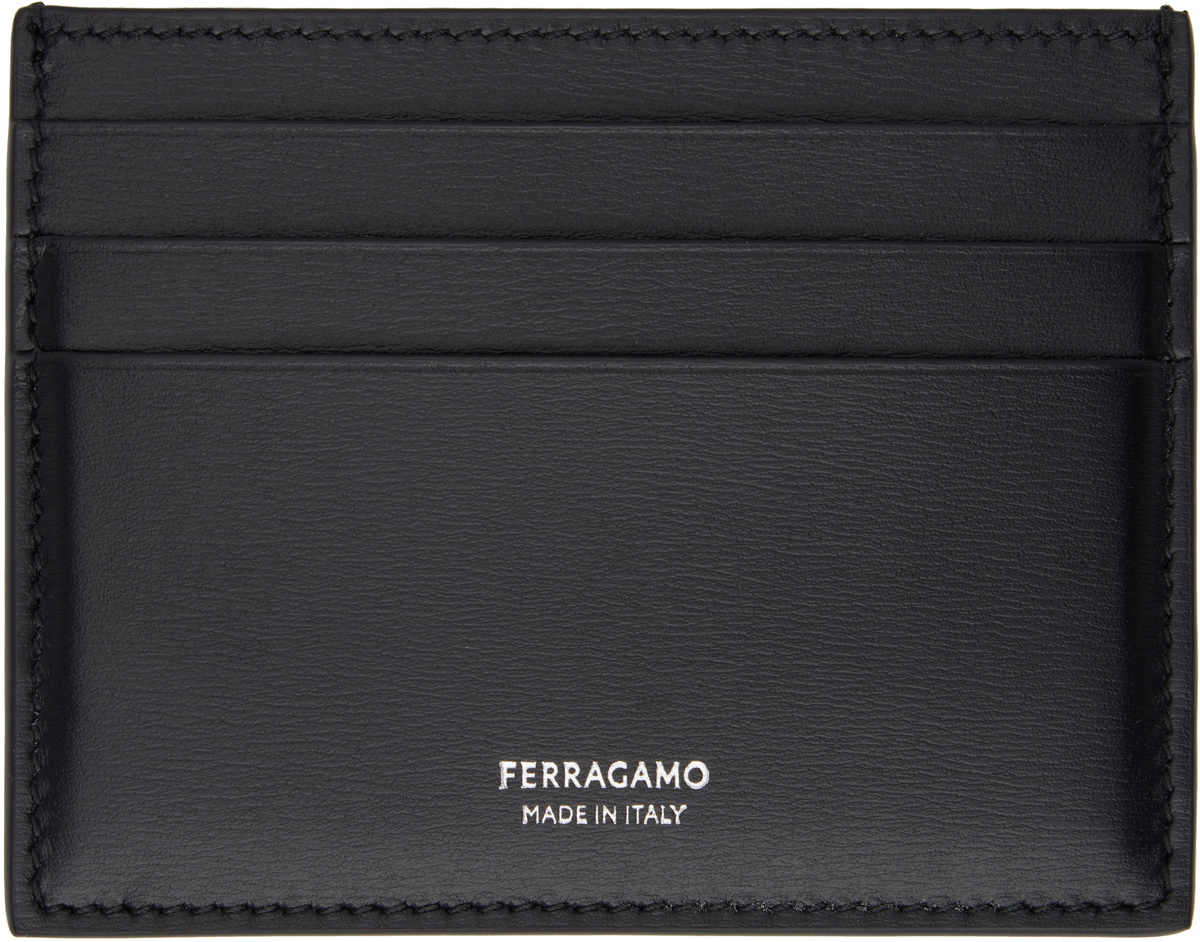 Ferragamo Black Credit Card Holder