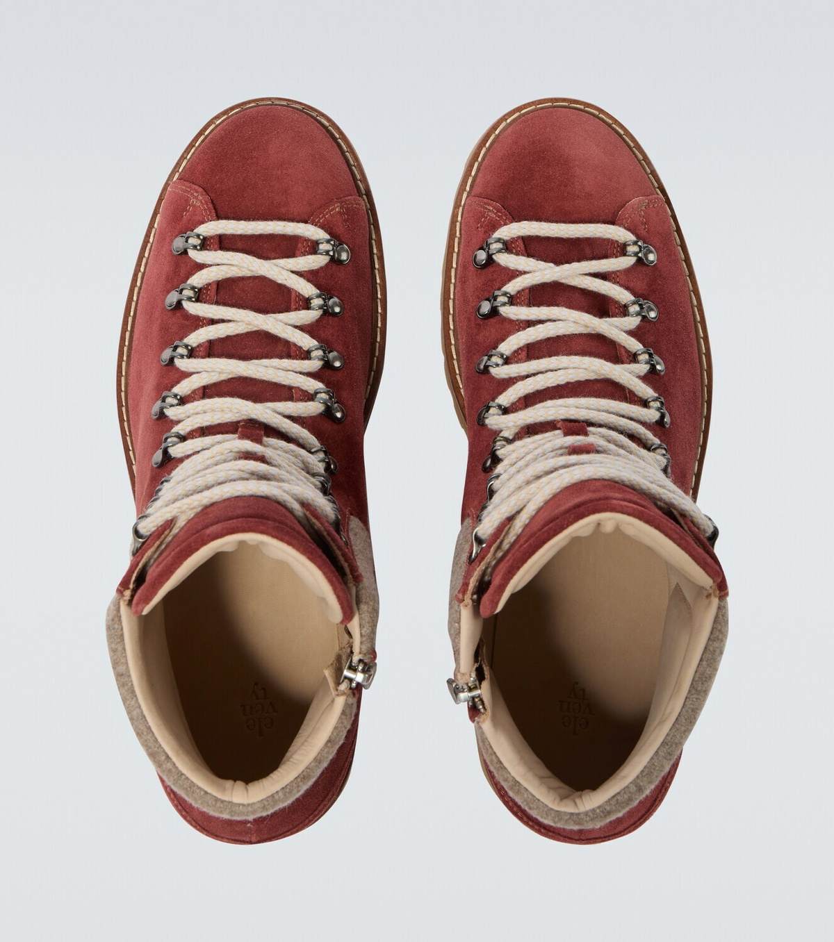 Eleventy Suede lace-up boots