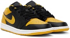 Nike Jordan Black & Yellow Air Jordan 1 Low Sneakers