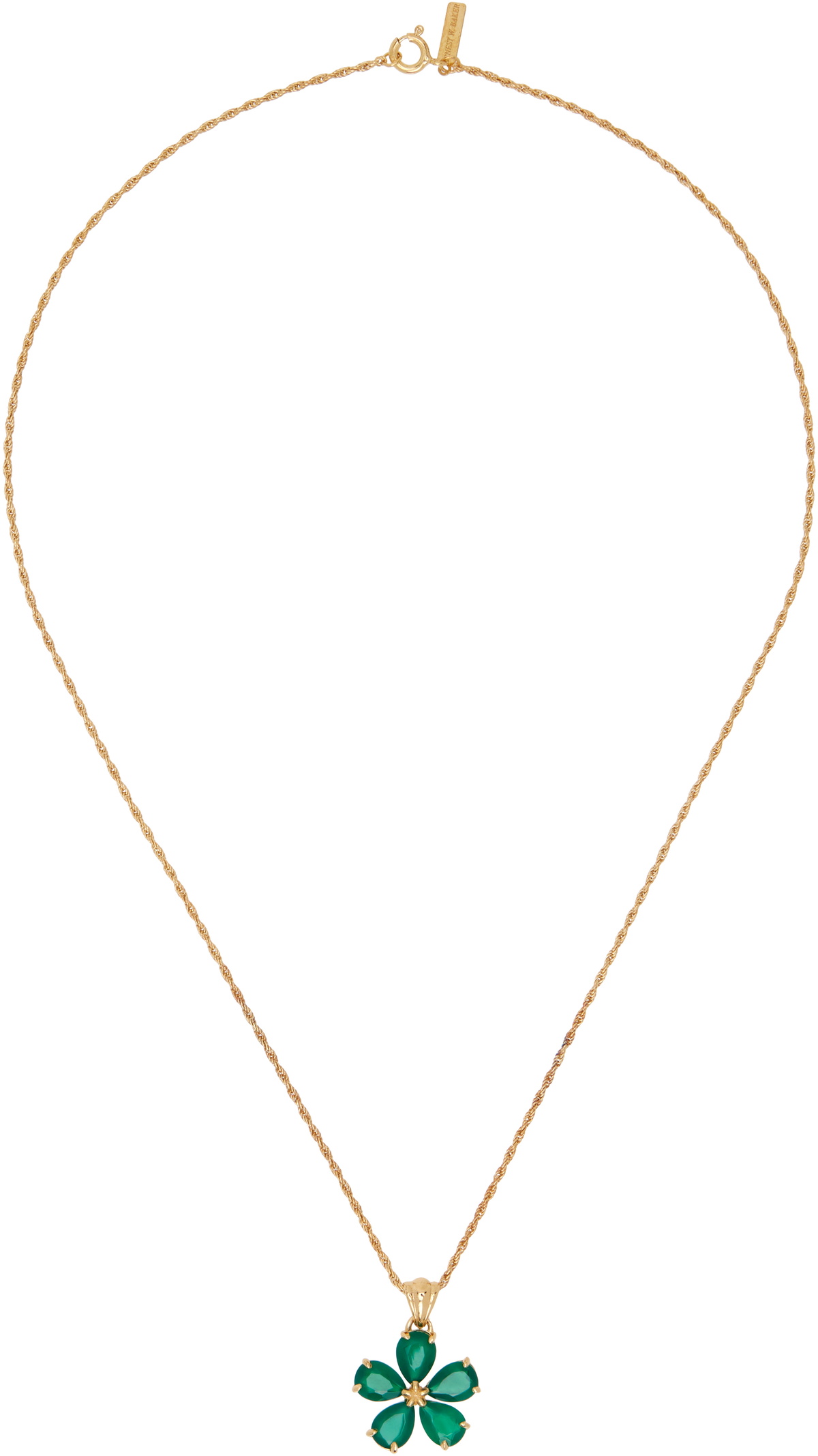 Ernest W. Baker White Shell Pearl Necklace Ernest W. Baker
