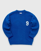 Erl Football Vneck Sweater Knit Blue - Mens - Pullovers