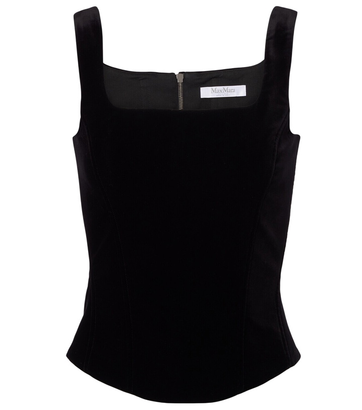 Photo: Max Mara Cotton velvet corset