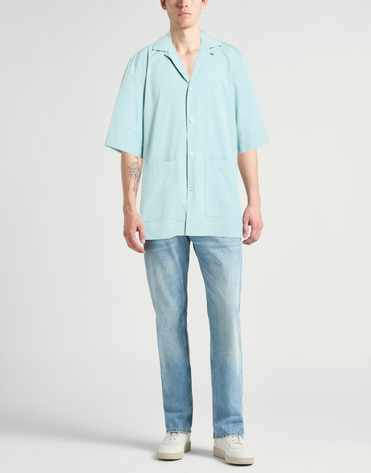 Lardini Mens Shirt Light in Green
