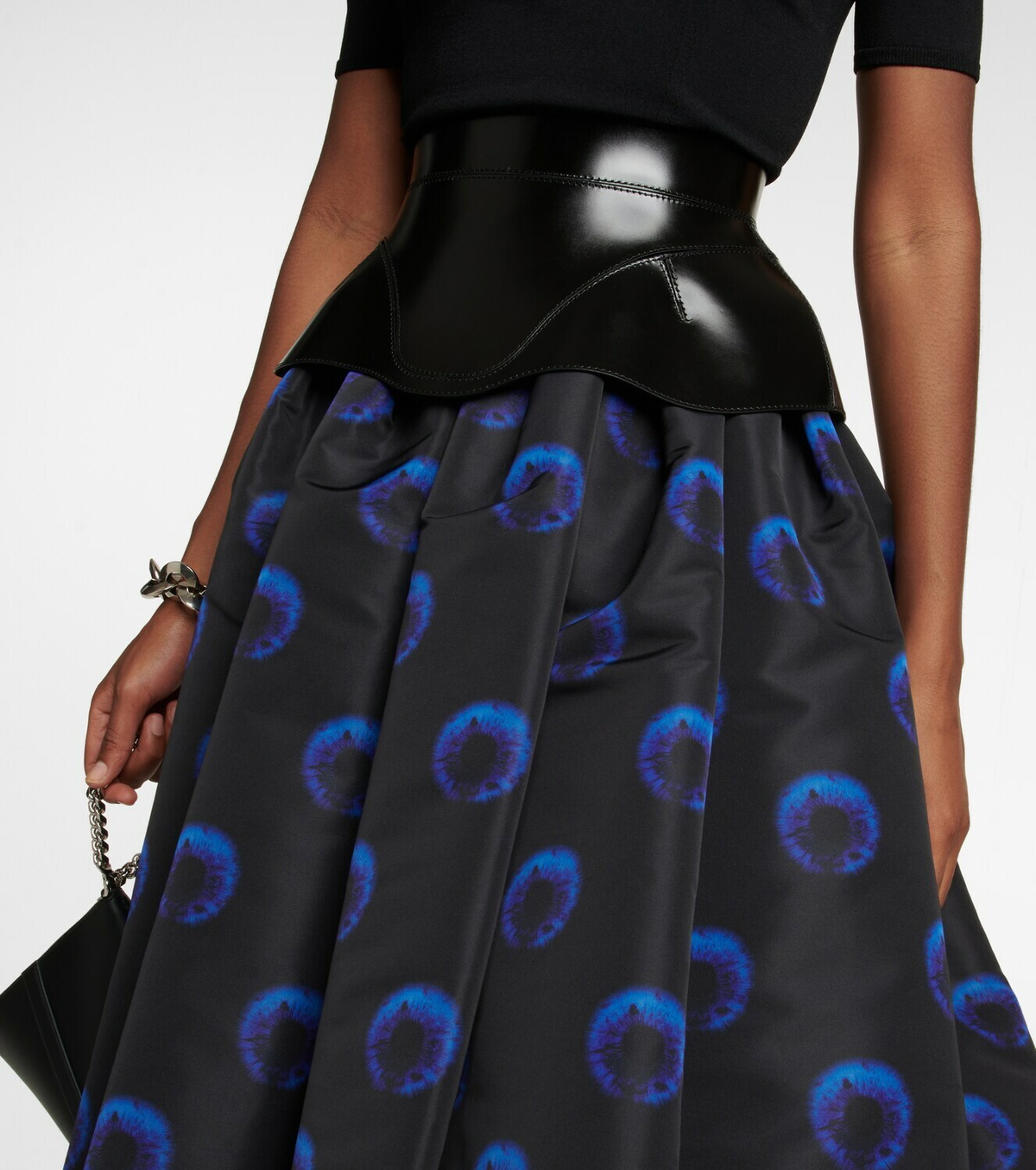 Alexander McQueen - Printed crêpe midi skirt Alexander McQueen Alexander McQueen - Printed crêpe midi skirt Alexander McQueen
