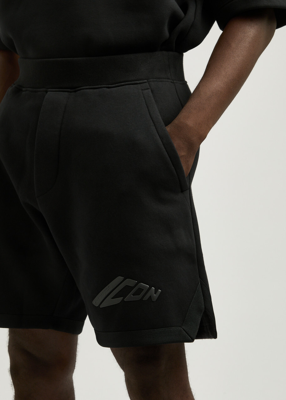 DSQUARED2 Icon Logo Jersey Shorts Black