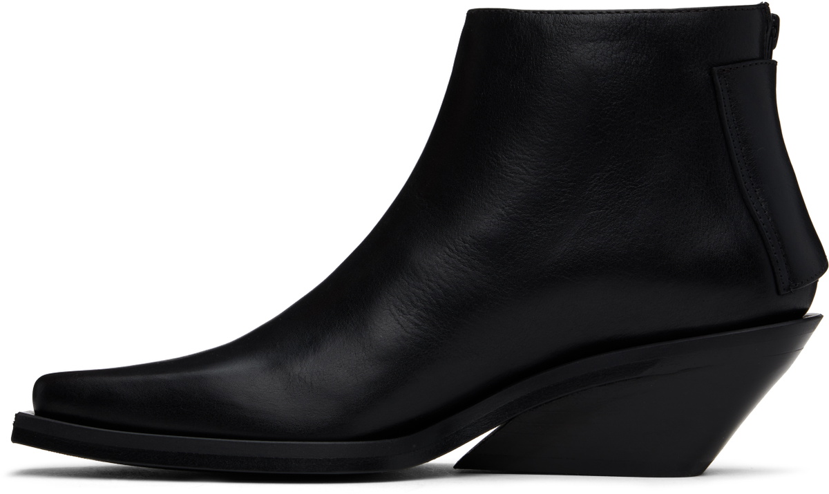 Ann Demeulemeester Black Kay Pointy Medium Heel Ankle Boots